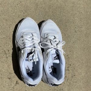 Nike Air Max 90 Women’s Shoes. Size 9. White and Black.
